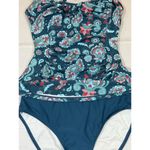 Eomenie Tankini Swimsuit Women's Small/medium Halter Ruched Tummy Control Floral Photo 1