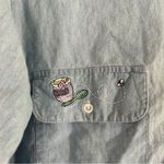 Disney The Store Vintage Denim Button Down Winnie the Pooh Casual 90s XL Photo 3