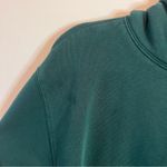 ZARA  Womens Cropped Hunter Green Hoodie Sweatshirt Small Photo 3