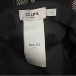 CELINE  Hedi Slimane Red Plaid Wool Bucket Hat Photo 7