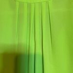 Joan Vass  Vibrant Green Button-Down Blouse Photo 4