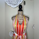 Ann Taylor ’s NWT White, Orange, Yellow & Gray Halter Tank Top Size 6 Photo 2