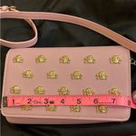 Betsey Johnson NWOT dusty pink gold skulls faux leather crossbody Photo 9