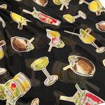 Westbound  Beach Sarong Bathing Suit Coverup Black Drinks Coconut Martini Photo 0