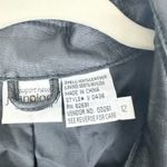 Newport News  Vintage Leather Jacket Size 12 Black Lined Braided Detail Biker Photo 5