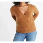 Madewell Wrap-Front Pullover Sweater White Size XS Balletcore Photo 6