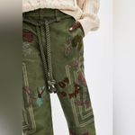 Free People NWT We The Free Electric Sands Embroidered Pants in Green Photo 1