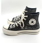 Converse  Chuck Taylor All Star‎ Lift Platform Glitter Womens Black 8.5 Photo 3