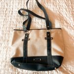 Stone Mountain Cream Colored Canvas Genuine Leather Shoulder Bag Photo 0