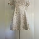 Beginning Boutique  Abigail Mini Dress White Floral Ditsy Cottagecore Size 6 NWT Photo 6