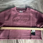 Alphalete NEW  Woman’s  ELMTS Short SLEEVE Crop Size Medium, Mauve Photo 5