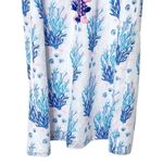 Lilly Pulitzer Jane Shift Dress Women’s Size 4 Tassel Hem Sea Spray White Blue Photo 2