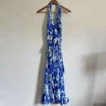 Yumi Kim NWT  Mariana Maxi Dress Size Small Floral Wedding Bridesmaid Lagoon Blue Photo 1