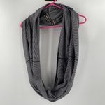 Lululemon Vinyasa Scarf Wrap Zipper Gold Stripes Black Gray Stretch Multi Way Photo 2