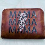 Mama Zip Around Faux Leather Wallet Brown Photo 3