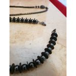Lot of 2 Necklaces Black Necklaces For Wear Or Bead Breakdown Photo 1
