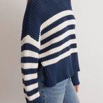 Madewell Nwt Navy Blue Wide Rib Turtleneck Sweater Photo 0