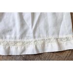Vintage White 100% cotton half slip with lace trim size‎ L Size L Photo 1