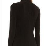Norma Kamali  Long Sleeve Sweetheart Turtle Top in Black Photo 1