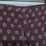 Anthropologie Womens Marsden Wide Leg Pants Size 10 Graphic Abstract Maroon Boho Photo 4