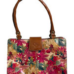 Patricia Nash  Rienzo Satchel Heritage Print
Brown & Floral Leather Dust bag EUC Photo 0