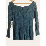 Decode Teal Blue Off Shoulder Lace Mermaid Formal Gown 183916 Size 6 Photo 7