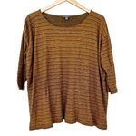 Lilla P Yellow Boxy Half Sleeve Shirt Sz XS Photo 4