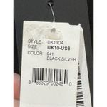 David Koma satin draped midi dress women Black Rhinestone Size 10 Photo 5