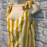 Beach Riot NWT Revolve  The Zoey Yellow/White Striped Romper- Medium Photo 3