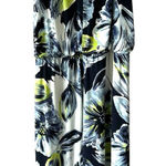 Chico's Maxi Blue Floral Watercolor Resort Keyhole Halter Dress Size 3 (XL) Photo 0