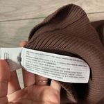 Abercrombie & Fitch Ribbed Long Sleeve Top in Brown Photo 6