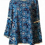 Boho Floral Tunic‎ Blue Photo 2