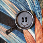 Salvatore Ferragamo Ferragamo Azure Womens Floral Printed Short Sleeve Mohair Blend Blazer 40 NWOT Photo 9