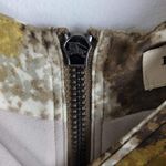 Burberry NEW Silk Pleated Tank Top Blouse V-neck Dark Mustard Size 10 Photo 3