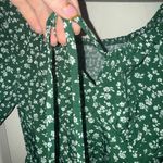 NWOT Green Floral Milkmaid Dress Photo 4