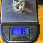 White Buffalo Turquoise Sterling Silver Ring Size 8 Photo 8