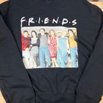 Friends Juniors Black Crew Neck Long Sleeve Sweatshirt Photo 1
