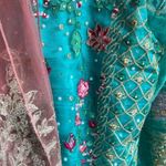 Brand new organza shirt & dupatta Green Size XL Photo 3