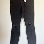 Good American NWT  Black Wash Ripped Knees Skinny Jeans - Size: 4/27 Photo 2
