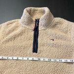 Tommy Hilfiger  Tan Teddy Faux Fur Quarter Zip Pullover Sweater Women’s Size XS Photo 5