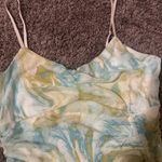Timing  Blue and Green Marble Mini Dress Photo 4