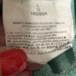 Old Navy  Womens Lounge Terry Cloth Shorts L Green Drawstring Pockets Raw Hem Y2K Photo 5