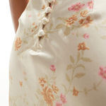 Free People  NWT VIRAL TIK TOK Bridgerton SILK ditsy print v-neck maxi dress  XS Photo 5