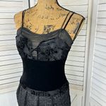 Anac by Kimi Velvet Faux Fur Sleeveless Sheath Dress Black Small Black Photo 4