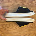 Black and Yellow Smiley Face Slipper Slides Size 8 Photo 5