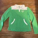 Nike Green and White Fleece Pullover Women’s Large Photo 0
