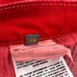 Second Yoga Jeans Red Denim Bootcut 5 Pocket Stretchy Size 30 Photo 6