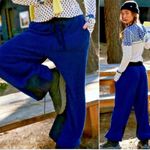 Free People Movement Blue & Black Cuddle Up Pants Joggers - Size Small Photo 6