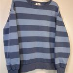 ZYIA Active blue dusty striped crewneck sweatshirt Long Sleeved Women’s XL Photo 1