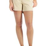 Tommy Hilfiger  Womens Khaki Chino Hollywood Slim Shorts 5" Flat Front Sz 6 NWT Photo 0